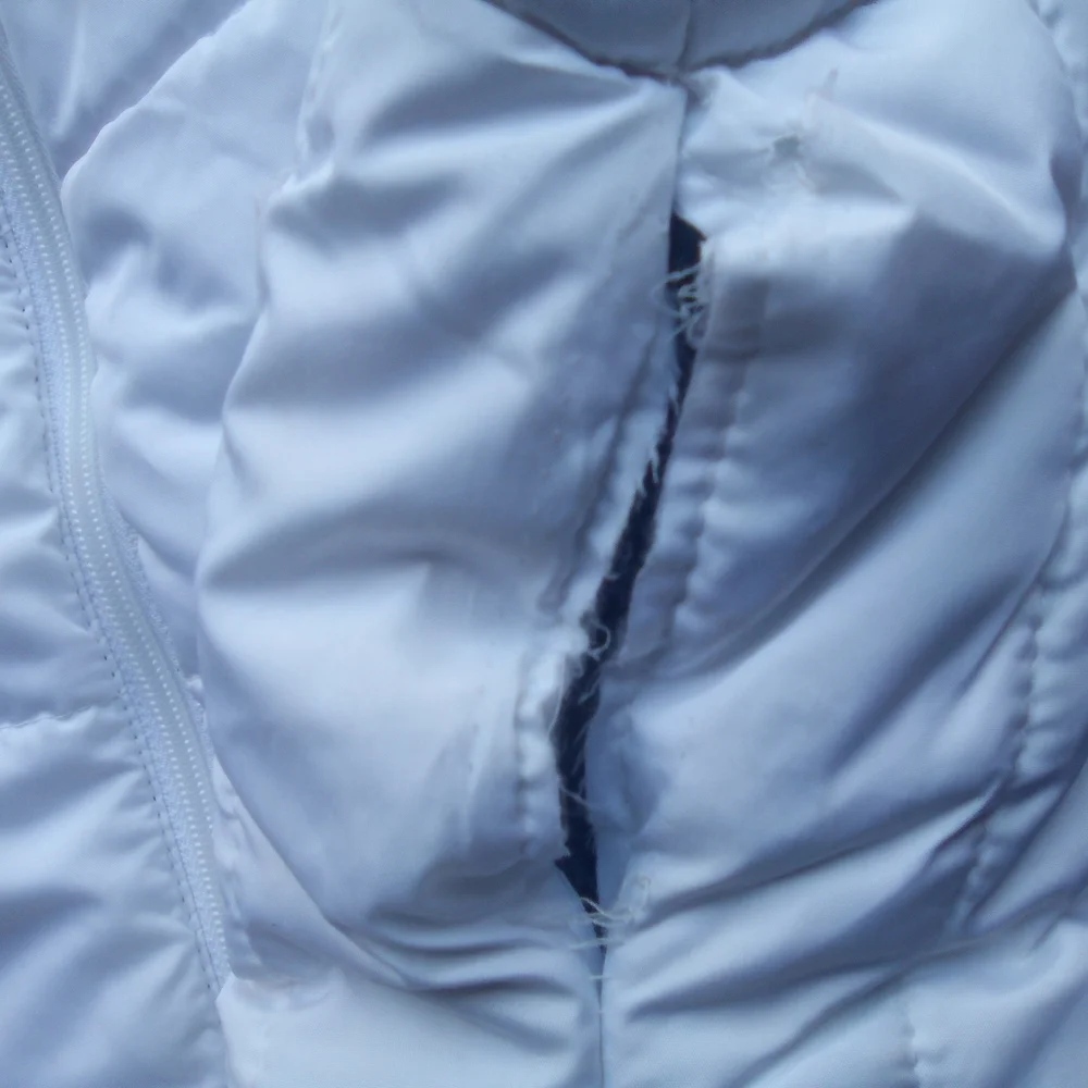 Women's White Quilted Vest
